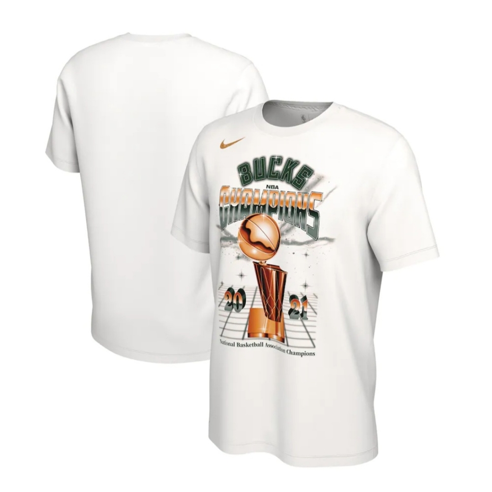 Nike Milwaukee Bucks 2021 NBA Finals Champions Celebration Expressive Size XL